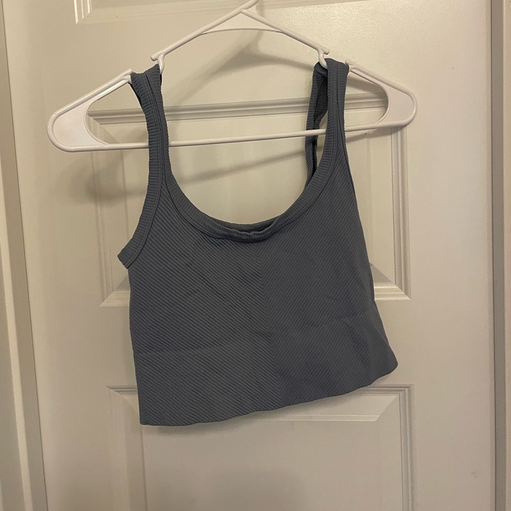 Blue tank top thick material